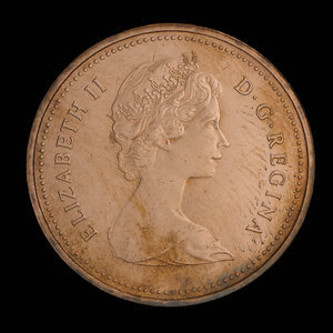 Canada, Elizabeth II, 1 cent : 1980