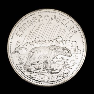 Canada, Elizabeth II, 1 dollar : 1980
