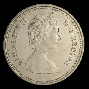 Canada, Elizabeth II, 25 cents : 1981
