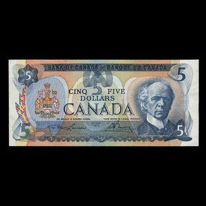 Canada, Bank of Canada, 5 dollars : 1979