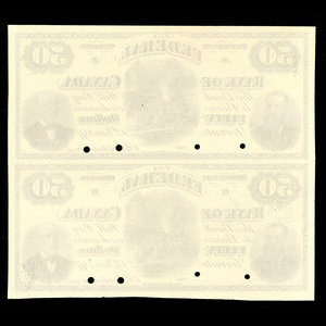 Canada, Federal Bank of Canada, 50 dollars : January 1, 1877