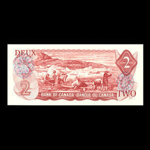 Canada, Bank of Canada, 2 dollars : 1974