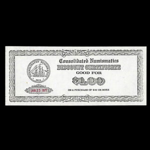 Canada, Consolidated Numismatics Limited, 1 dollar : January 23, 1977
