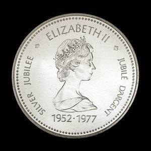 Canada, Elizabeth II, 1 dollar : 1977