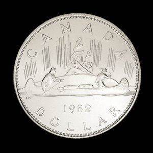 Canada, Elizabeth II, 1 dollar : 1982