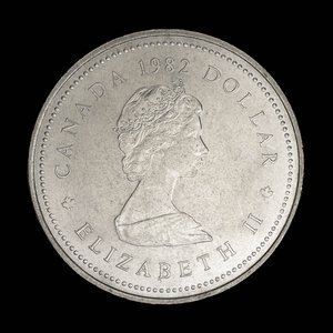 Canada, Elizabeth II, 1 dollar : 1982