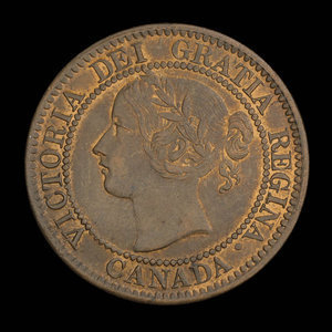 Canada, Victoria, 1 cent : 1859