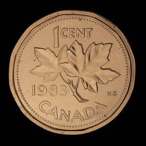 Canada, Elizabeth II, 1 cent : 1983