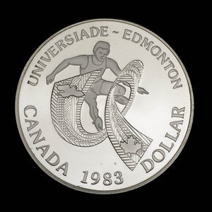 Canada, Elizabeth II, 1 dollar : 1983