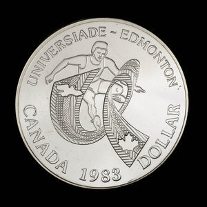 Canada, Elizabeth II, 1 dollar : 1983