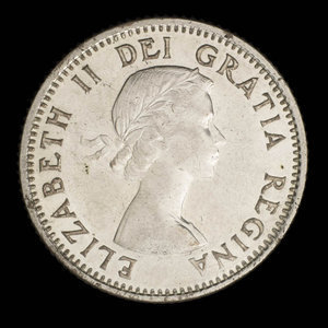 Canada, Elizabeth II, 10 cents : 1953