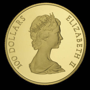 Canada, Elizabeth II, 100 dollars : 1982