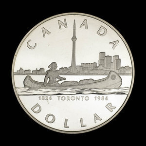 Canada, Elizabeth II, 1 dollar : 1984