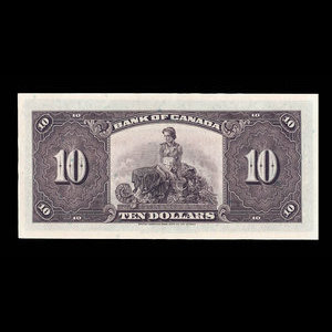 Canada, Bank of Canada, 10 dollars : 1935