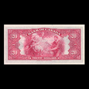 Canada, Bank of Canada, 20 dollars : 1935