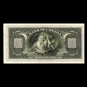 Canada, Bank of Canada, 1,000 dollars : 1935