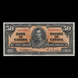 Canada, Bank of Canada, 50 dollars : January 2, 1937