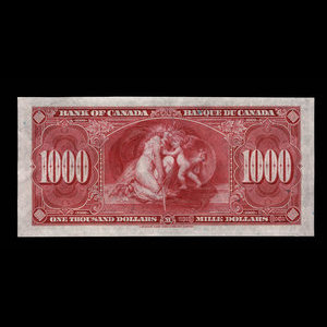 Canada, Bank of Canada, 1,000 dollars : January 2, 1937