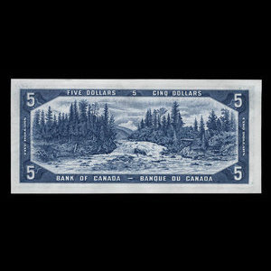 Canada, Bank of Canada, 5 dollars : 1954
