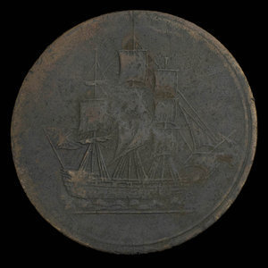 Canada, unknown, 1/2 penny : 1815