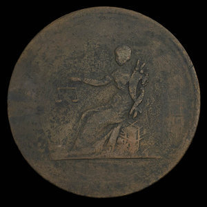 Canada, unknown, 1/2 penny : 1815