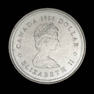 Canada, Elizabeth II, 1 dollar : 1984