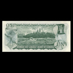 Canada, Bank of Canada, 1 dollar : 1973
