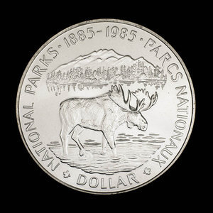 Canada, Elizabeth II, 1 dollar : 1985