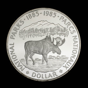 Canada, Elizabeth II, 1 dollar : 1985