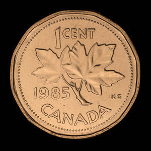 Canada, Elizabeth II, 1 cent : 1985
