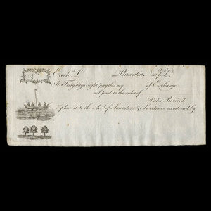 Canada, Saunders & Sweetman, no denomination : 1808