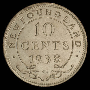 Canada, George VI, 10 cents : 1938