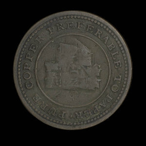 Canada, unknown, 1 farthing : 1813