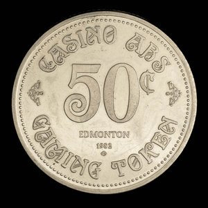 Canada, Casino ABS, 50 cents : 1982