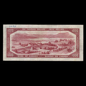 Canada, Bank of Canada, 1,000 dollars : 1954