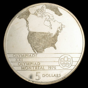 Canada, Elizabeth II, 5 dollars : 1973