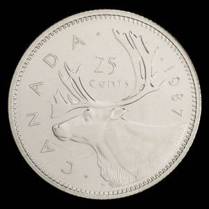 Canada, Elizabeth II, 25 cents : 1987
