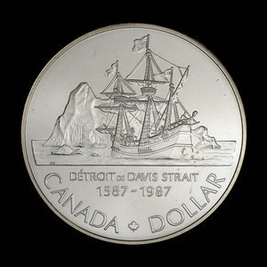 Canada, Elizabeth II, 1 dollar : 1987