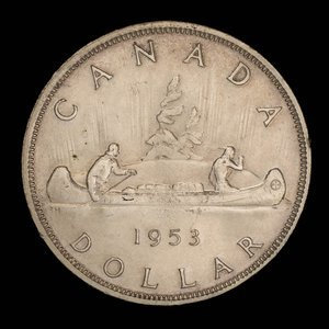 Canada, Elizabeth II, 1 dollar : 1953