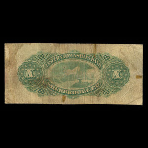Canada, Eastern Townships Bank, 10 dollars : January 2, 1893