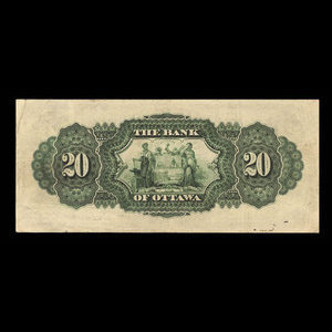 Canada, Bank of Ottawa (The), 20 dollars : January 2, 1903