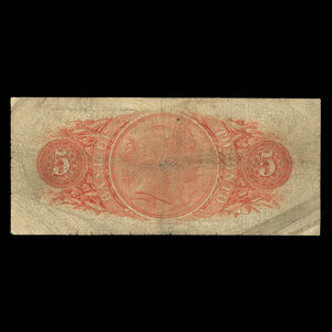 Canada, Bank of Toronto (The), 5 dollars : July 1, 1890