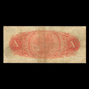 Canada, Bank of Toronto (The), 10 dollars : June 1, 1892