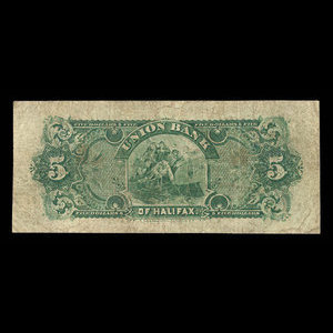 Canada, Union Bank of Halifax, 5 dollars : April 1, 1900