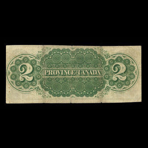Canada, Province of Canada, 2 dollars : October 1, 1866