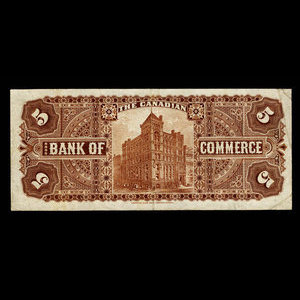 Canada, Canadian Bank of Commerce, 5 dollars : January 2, 1892