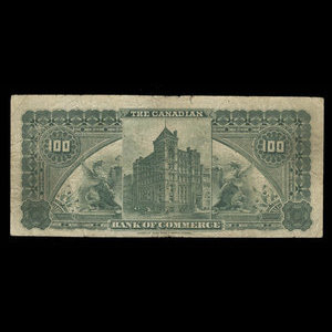 Canada, Canadian Bank of Commerce, 100 dollars : May 1, 1912