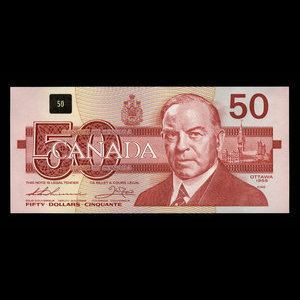 Canada, Bank of Canada, 50 dollars : 1988