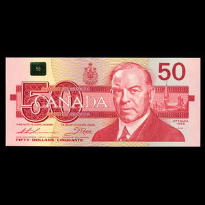 Canada, Bank of Canada, 50 dollars : 1988