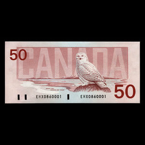 Canada, Bank of Canada, 50 dollars : 1988